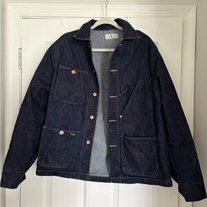 Tellason Dark Indigo Denim Work Jacket